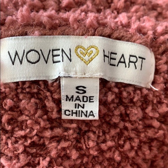 Dusty pink Sherpa button front sweater - Picture 5 of 5